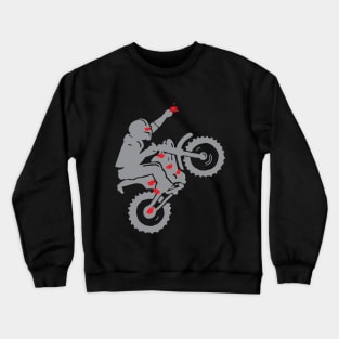 Coffee obsessed biker Crewneck Sweatshirt